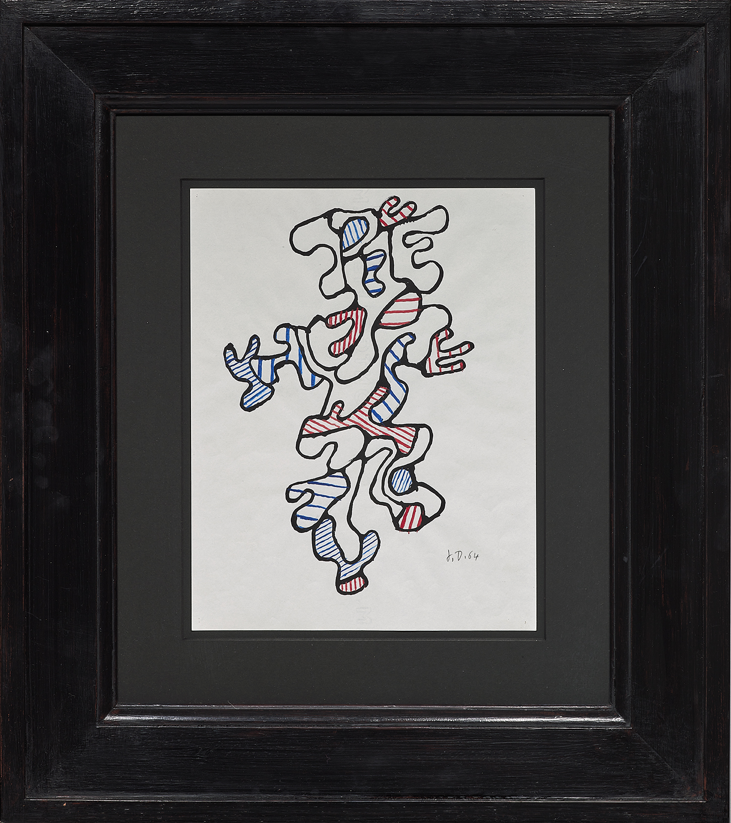 Jean  Dubuffet - Personnage I, 1964
